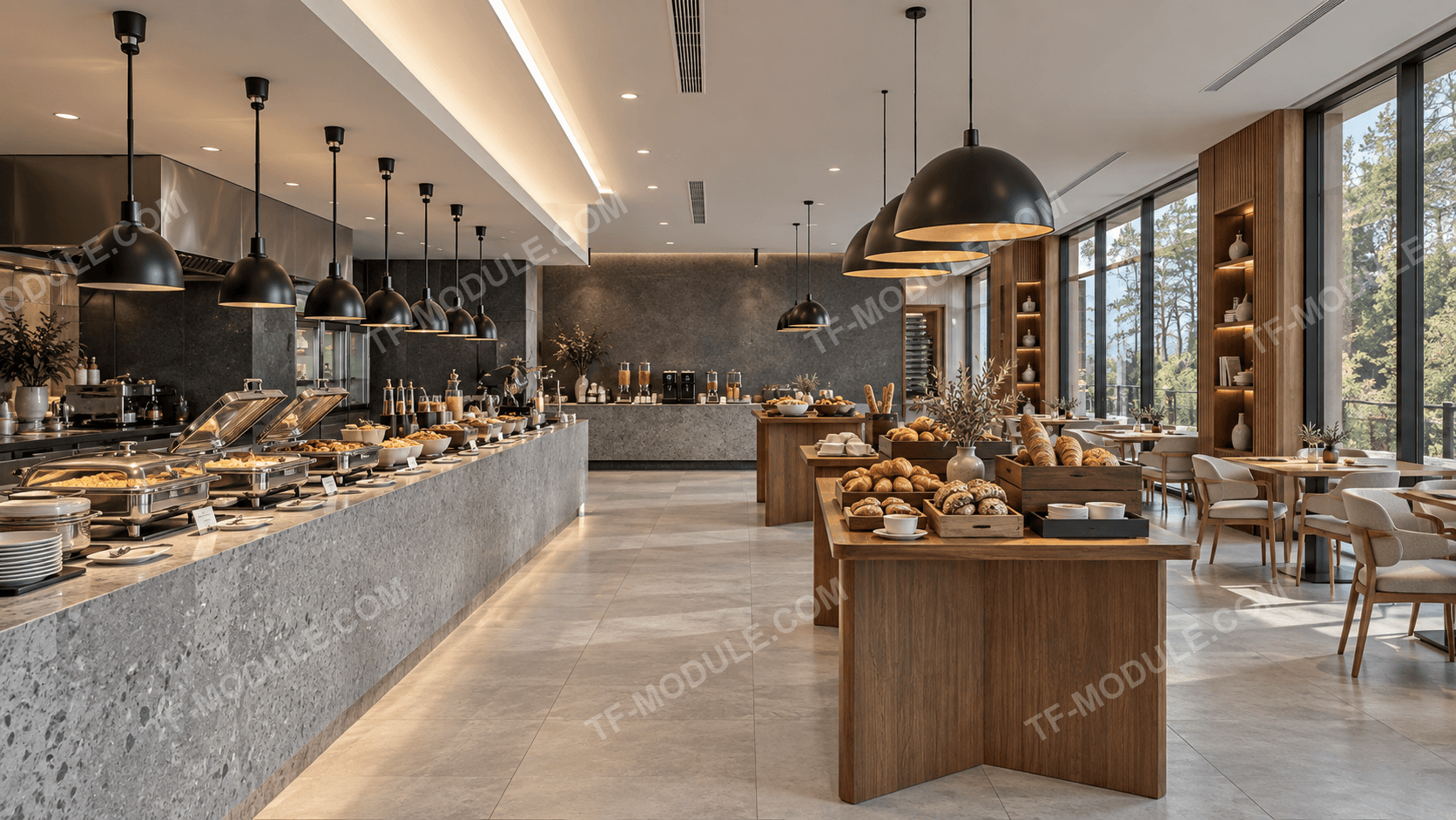 TF Hotel 3 — зона завтрака