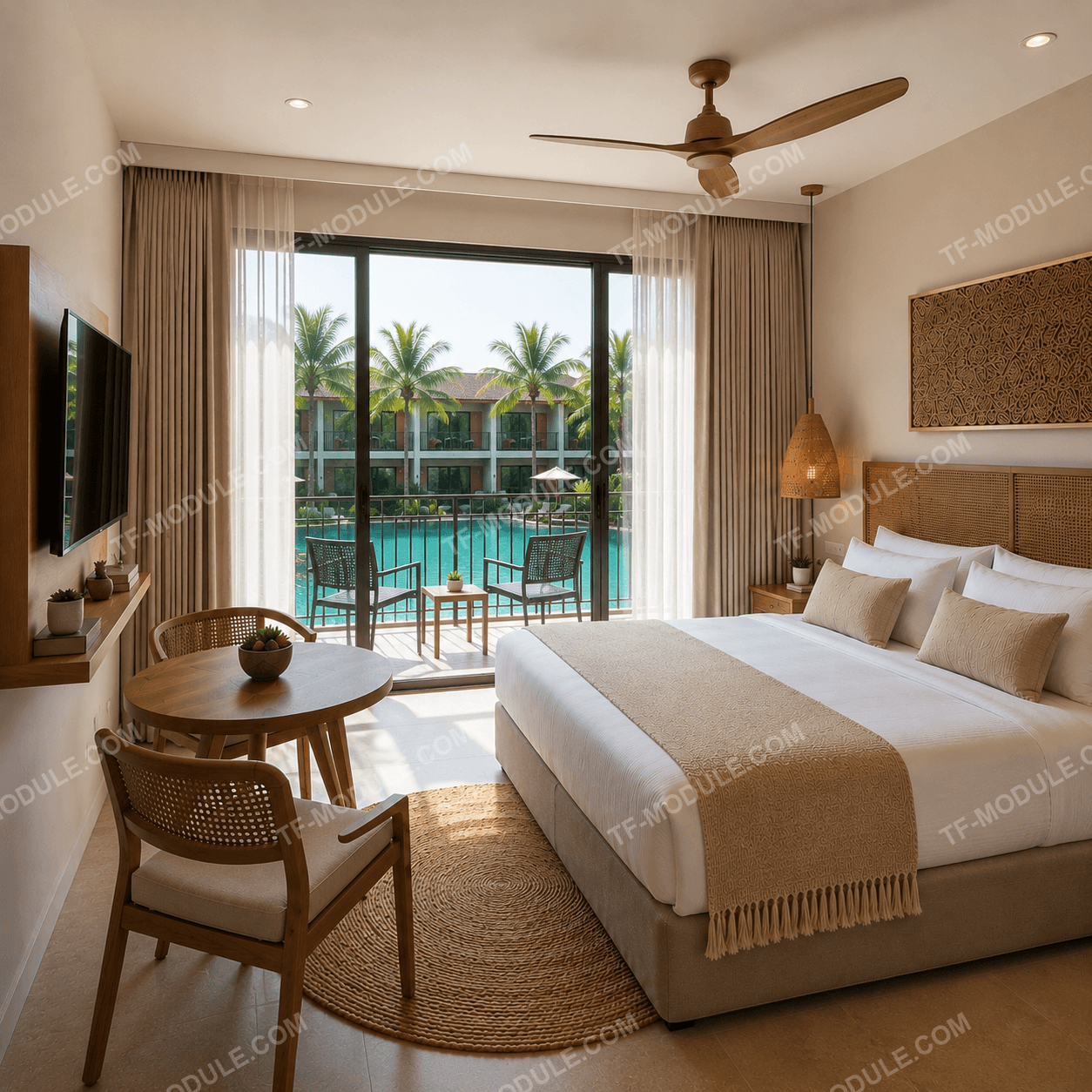 TF Hotel One — номер, вид на балкон