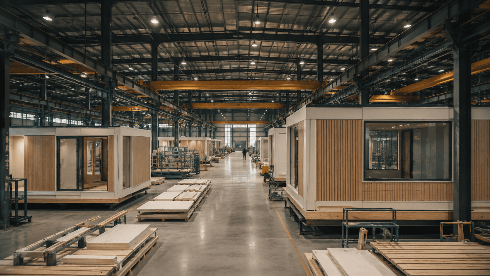 TF Module modular home production at the factory